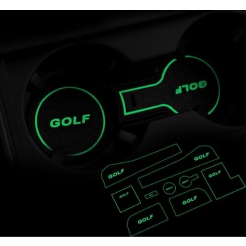 High quality 2014 -2016 VW Golf 7 Golf MK 7 Gate slot pad rubber car-cup mat/pad car accessories