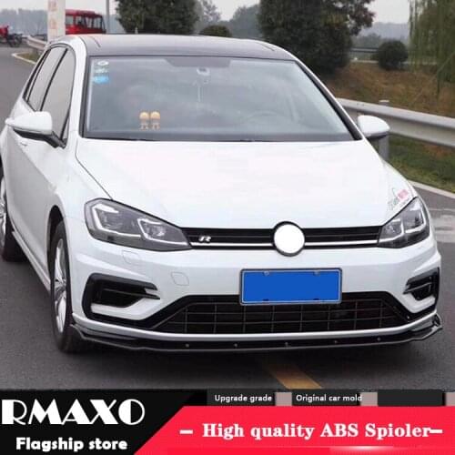 For Volkswagen Golf 7.5 GTI Body kit spoiler 2014-2018 Golf 7 R CS Rear lip rear spoiler front Bumper Diffuser Bumper Protector