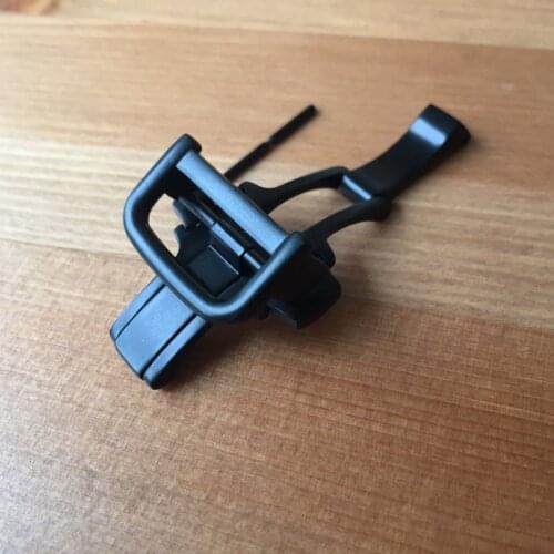 20mm matte black PVD push-button deployment watch buckle/clasp for Panerai Radiomir Luminor watch band/strap parts tools