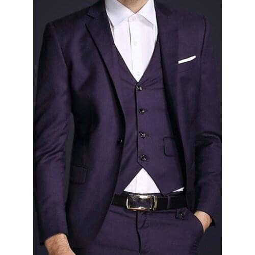 2021 Tailor-made Fashion Gentleman White Blazer Slim Fit Groom Tuxedo For Wedding Dress Dinner Party Costume (Jacket+Vest+Pants)