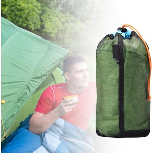 5-piece portable ultralight drawstring mesh storage bag, outdoor travel sundries bag, ultralight drawstring mesh storage bag