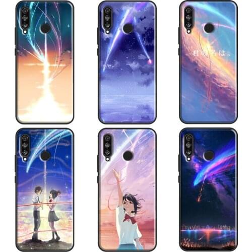 Your Name Meteor Shower For Huawei P20 Lite P10 P40 P30 Pro Case For Huawei P Smart 2019 Z Mate 20 10 Lite Funda