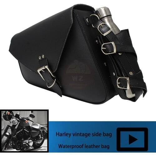 Travel Ultra Durable Bag Fuel Oil Bottle Holder for Harley Sportster Motorcycle