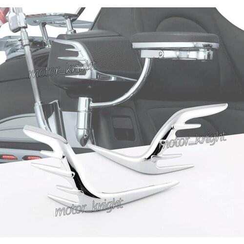 Motorcycle Chrome Motorcycle Passenger Speaker Outer Trim For Honda Goldwing GL1800 2006-2018 11 12 13 14 15 16 17