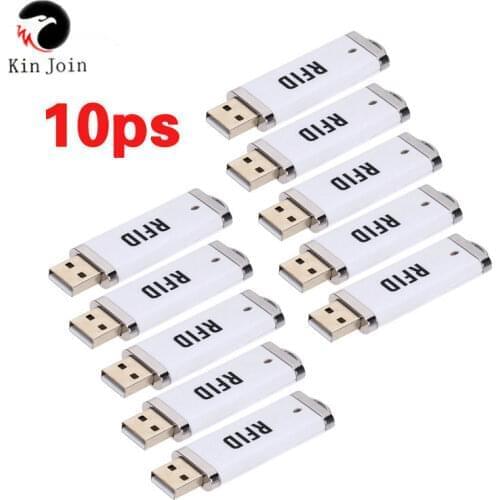 KINGJOIN 10ps MINI USB port 13.56Mhz/125KHz NFC RFID reader U-disk style as automated parking management
