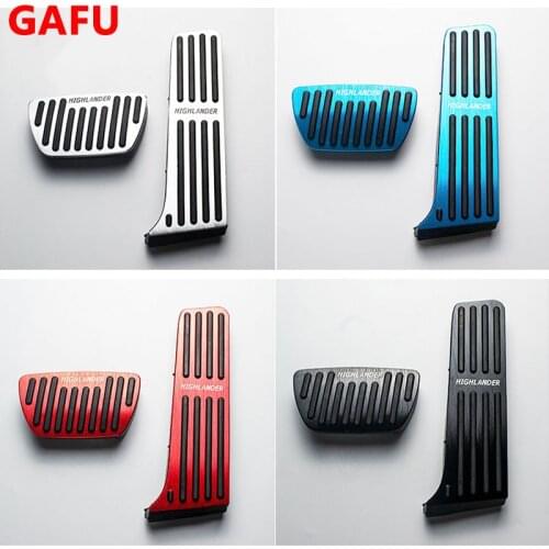 Aluminum Alloy Car Pedal Cover for Toyota Highlander 2021 2022 Accessories Stainless Steel Brake Accelerator Pedal Covers Trim