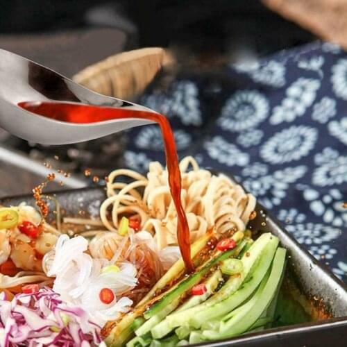 2Pcs Portable Chef Pencil Sauce Painting Spoon Stainless Steel Cuisine Western Food Baking Dessert Decoration Art Draw Spoons
