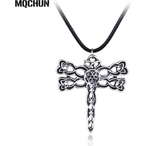 Fashion Womens Jewelry Accessories Lolita Newest TV Movie Outlanders Dragonfly Symbols Pendant Necklaces for Body Wear-30