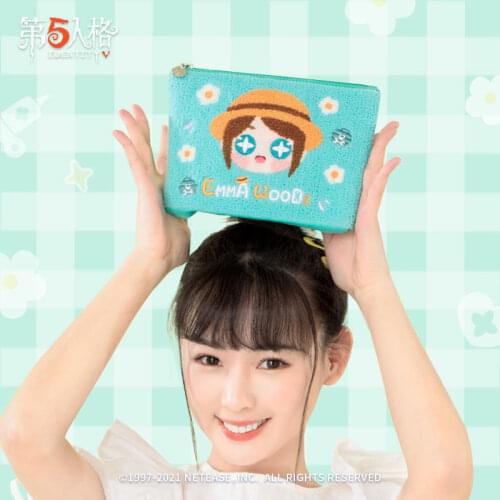 NEW Anime Game Identity V Kawaii Gardener Cosmetics Bag Canvas School Stationary Receive Black Tools Makeup Pouch Cosmetics Case