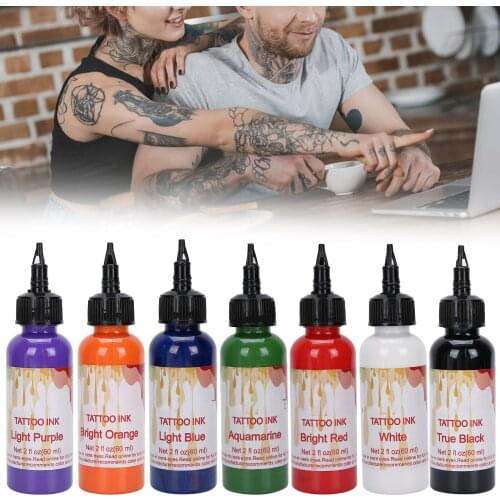 New Tattoo Ink Microblading Pigment Safe Professional Semi-permanent Colorful Makeup Beauty Paints Accesories for Body Arts 60ml