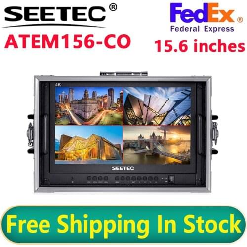 SEETEC ATEM156-CO 15.6” 4K HDMI Multiview Portable Carry-on Live Streaming Broadcast Director Monitor for ATEM Mini Mixer Pro