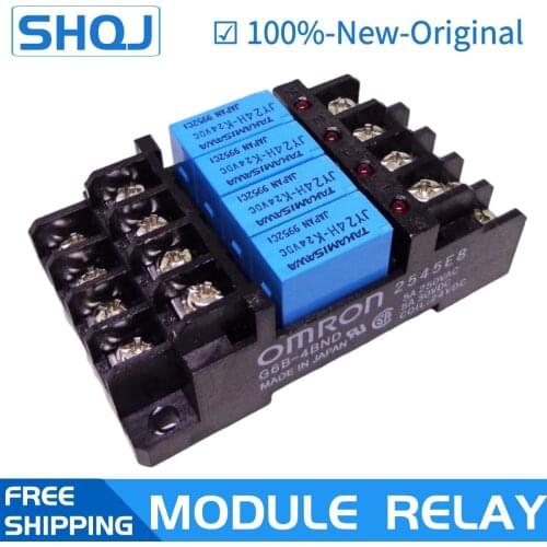 TAKAMISAWA RELAY module G6B-4BND JY24H-K 24VDC 4 way Brand new and original relay