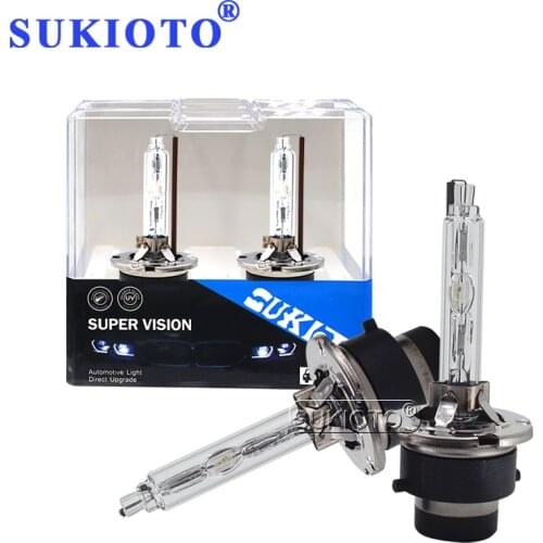 SUKIOTO 2PCS Fast Bright 35W Xenon HID Bulbs D2S 6000K 4300K 8000K D4S Replacement Car Headlight Lamp 12V Car Styling HID Lights