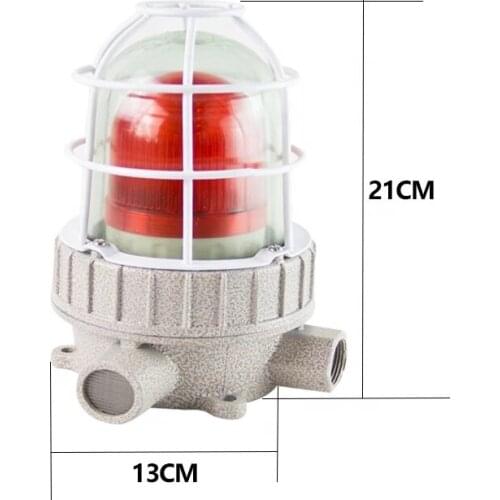 Explosion proof sound and light alarm LED sound and light signal lights Explosion warning lamp 100 db (a) 24 v220v 1 buyer