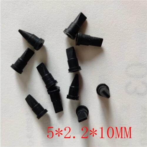 100PCS Mini black silicone duckbill valve one-way check valve 5*2.2*10MM