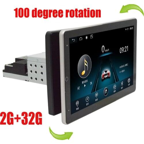 1din 10.1" Android 9.1 Car Radio Multimedia Player Universal Car Audio Stereo GPS Navigation Wifi Bluetooth MP5 Player Head Unit