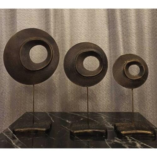 2021 House New Creative Home Decorative Figurines Ornaments Modern Minimalist Circle Decoration Creative Craft