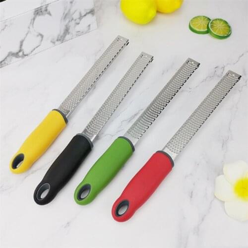 304 Stainless Steel Long Handle Vegetable Grater Lemon Fruit Peeler Cheese Cutter Chocolate Shaving Knife Kitchen Baking Tools
