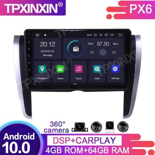 4G+64GB Android 10.0 For Toyota Allion 2007-2015 Car Multimedia Player GPS Navigation Headunit Radio Audio Stereo Tape Recorder