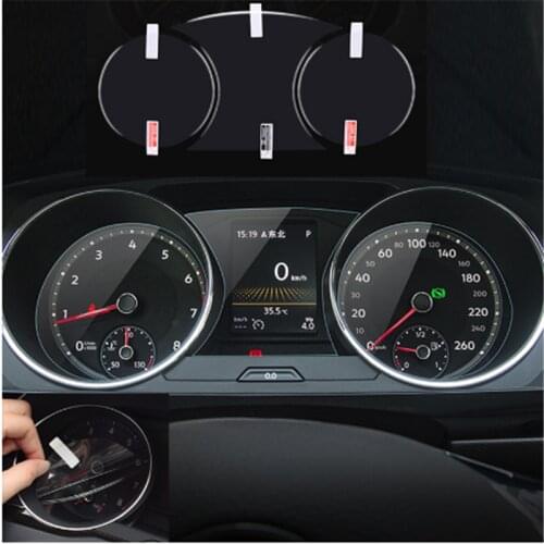 Car styling car accessories For 2017-2021 Tiguan L Dashboard protective film Display navigation stickers 3pcs/set