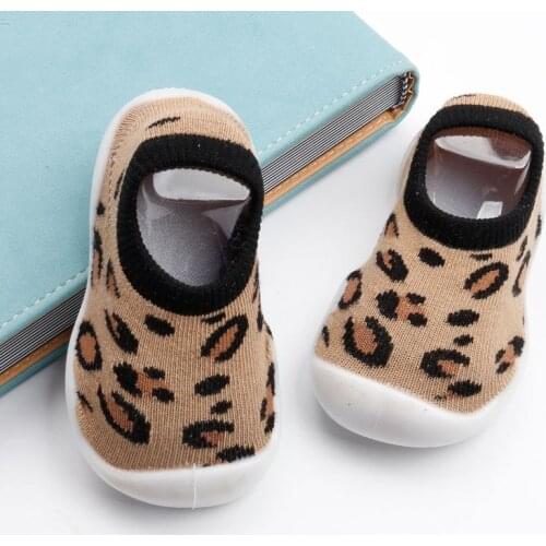 Unisex Baby Shoes First Shoes Baby Walkers Toddler First Walker Baby Girl Kids Soft Rubber Sole Baby Shoe Knit Booties Anti-slip