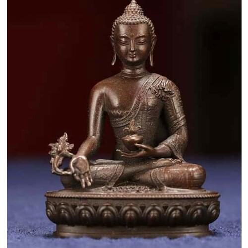 Buddhism Buddhist pocket Travel Carry-on Accompanying talisman bless safety good luck Tibet Handmade the Medicine Buddha statue