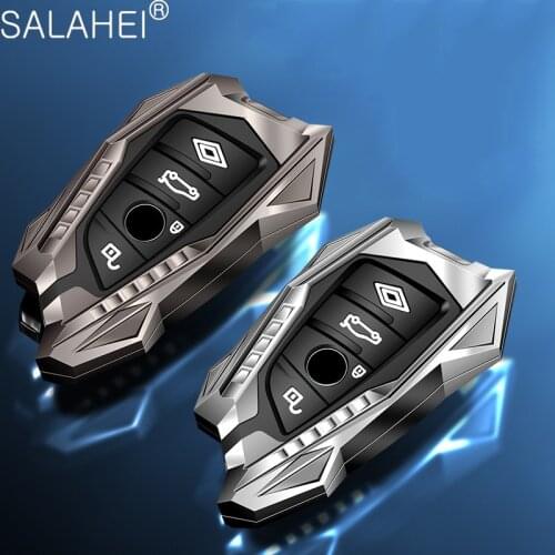 Aluminum Alloy Car Remote Key Case Cover Shell Fob For BMW 1 2 3 4 5 6 7 Series X1 X3 X4 X5 X6 F30 F34 F10 F07 F20 G30 F15 F16