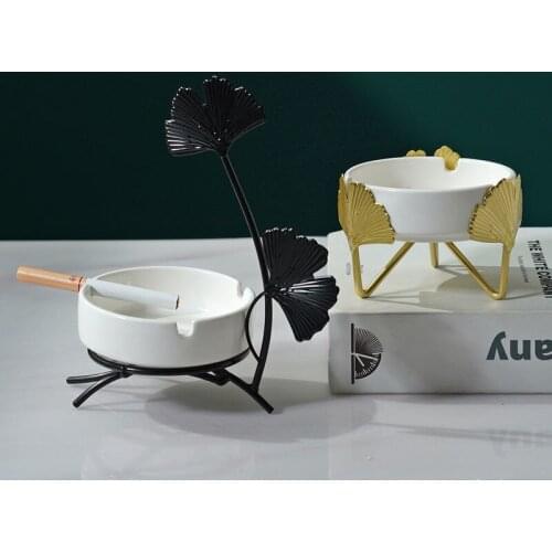 Decorative Ashtray Home Nordic Creative Personality Net Red with The Same Paragraph Living Room Office Bedside Ornaments