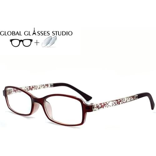 Childrens Leisure Acetate Glasses Frame Eyewear Eyeglasses Reading Myopia Prescription Lens 1.56 Index M001