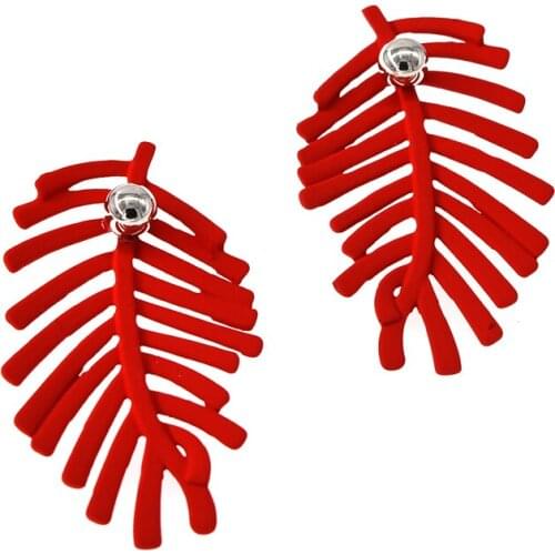 Shiny Crystal Luxury Leaf Long Drop Dangle Earrings New Design Fashion Statement Jewelry For Women Gift Brincos Accessories