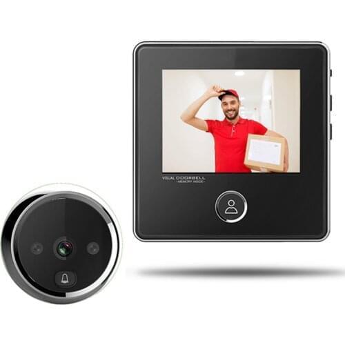 3" LCD Screen Electronic Door Viewer Bell IR Night Door Camera Photo Recording Digital Door Viewer Smart Peephole Doorbell