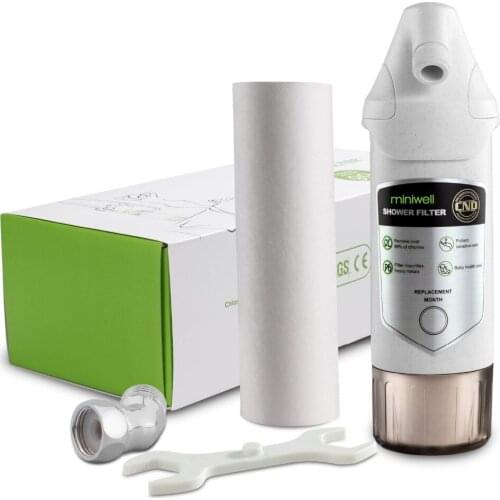 Shower Filter, multi-Stage Shower Water Filter with Replaceable Cartridge, Powerful Removes Chlorine, Fluoride, SulfurOdor
