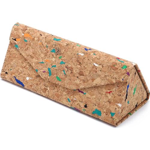 Student Myopia Folding Glasses Case Sunglasses Women and Men Glasses Box Portable Triangle Glasses Box Eyewear Protective Case