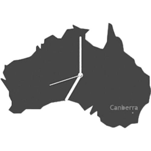 Canberra, Australia Time Super Silent Scanning Movement Metal Hotal Family clock, Living Room Wall Clock