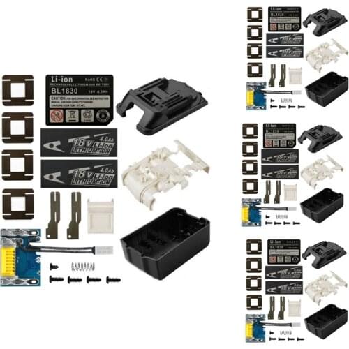 BL1830 Li-Ion Battery Plastic Case PCB Charging Protecting Circuit Board For MAKITA 18V BL1850 BL1860 Box