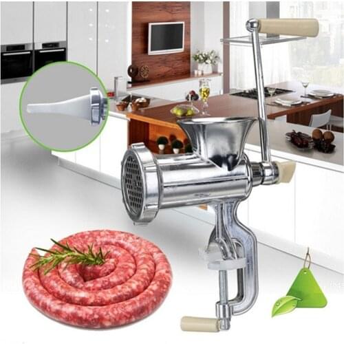 Aluminum alloy meat grinder mincer table hand crank tool manual meat grinders for kitchen pasta tool cutter slicer beef