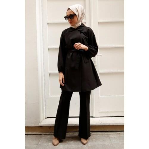 Muslim Malta Black Suit Hijab Clothing Hijab Bottom Top Suit