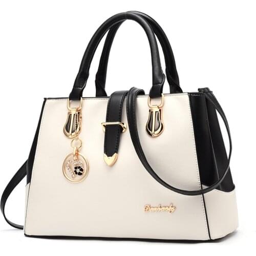 New Boston package Belt decoration Korean version Sweet fashion handbag Crossbody shoulder bag liuqian 32.5X13.5X21.5cm