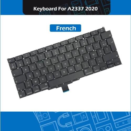 New French standard A2337 Keyboard Clavier français For Macbook Air 13" M1 A2337 Keyboard Replacement 2020 EMC 3598