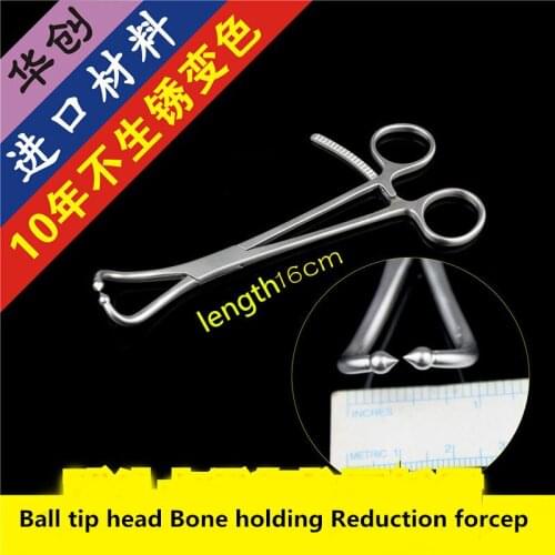 Small Animal orthopedic Instrument Medical Spherical Pressure bone Plate Pincer Point curved Bone Holder Reduction forcep pet AO