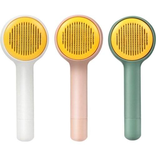 Pet Combs Dog Cat Hair Removal Massage Comb Needle Pet Cleaning Beauty Products Self-cleaning Grooming Tools