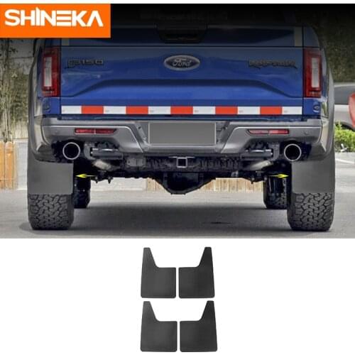 SHINEKA ABS Car Exterior Front Rear Mudguards Splash Guards Protection Trim Fender Accessories For Ford F150 2009