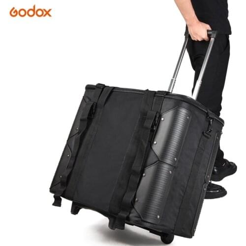 Godox Carry bag CB-10 Roller Bag for Godox LED 260C With Light Stand Outdoor Shooting Draw-Bar Box Stuido Flash Carry Case