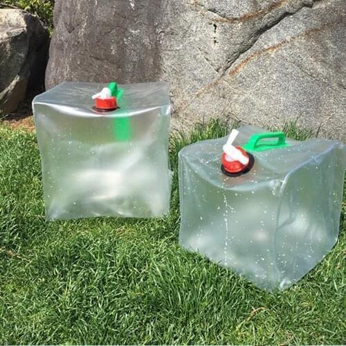 Outdoor Water Bags Foldable Portable Drinking Camp Carrier Car 20l Water Tank Cooking Picnic Bbq Water Container Bag #T1P