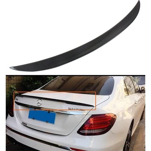 Cuztom Tuning Fits For 2017-2019 Mercedes Benz W213 E-Class E300 E43 AMG Sedan VIP Luxury Type Carbon Fiber Trunk Spoiler