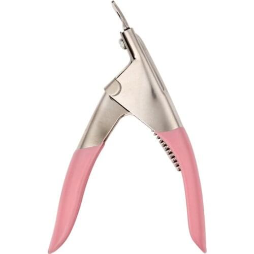 U Shape Professional Nail Art Clipper Cutter UV Gel False Nail Tips Edge Cutters Stainless Steel Clippers Manicure Tool