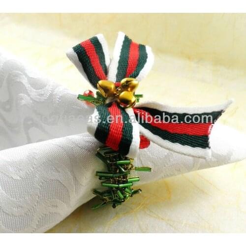 Beaded wedding napkin ring, napkin holder, decoration napkin ring