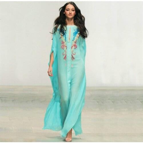 Womens Beach Tunic Pareo Beachwear Woman Dresses Trendy Cover up Bikini Cape Wear Output Swim Cover Up