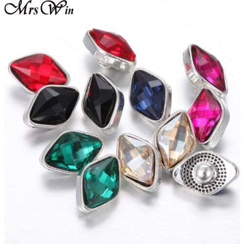 10pcs/lot snap button charms 12mm Cabochon jewelry Square snap buttons for woman Fit 12mm Snap jewelry m038
