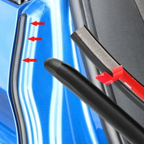 2PCS Car Door Rubber Seal Strip for Suzuki SWIFT VITARA SX4 grand swift Alto jimny Ignis